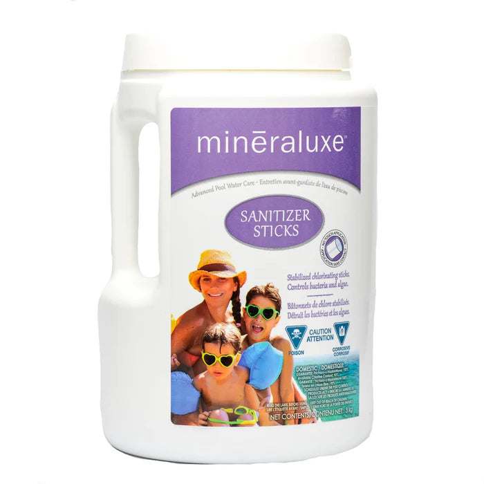 Batônnets de chlore stabilisés - Sanitizer stick Mineraluxe