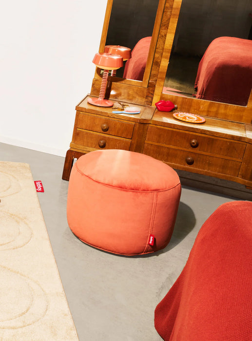 Pouf and velvet footrest Point For indoor use