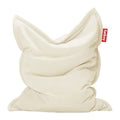 Pouf slim in plush fabric (teddy bear effect) For indoor use