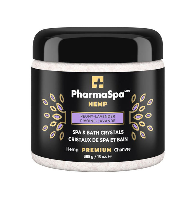 Cristaux de spa et bain peony-lavande