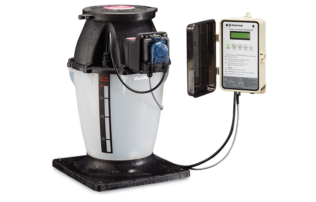 Intelliph, Réservoir 4 gallons pour pH avec contrôleur (minuterie) 120V