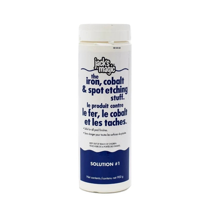 Solution #1 pour les taches de fer et de cobalt