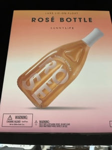 Floating rose wine bottle