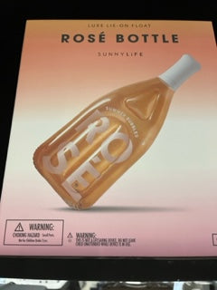 Floating rose wine bottle