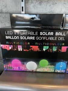 Led solar inflatable balloon
