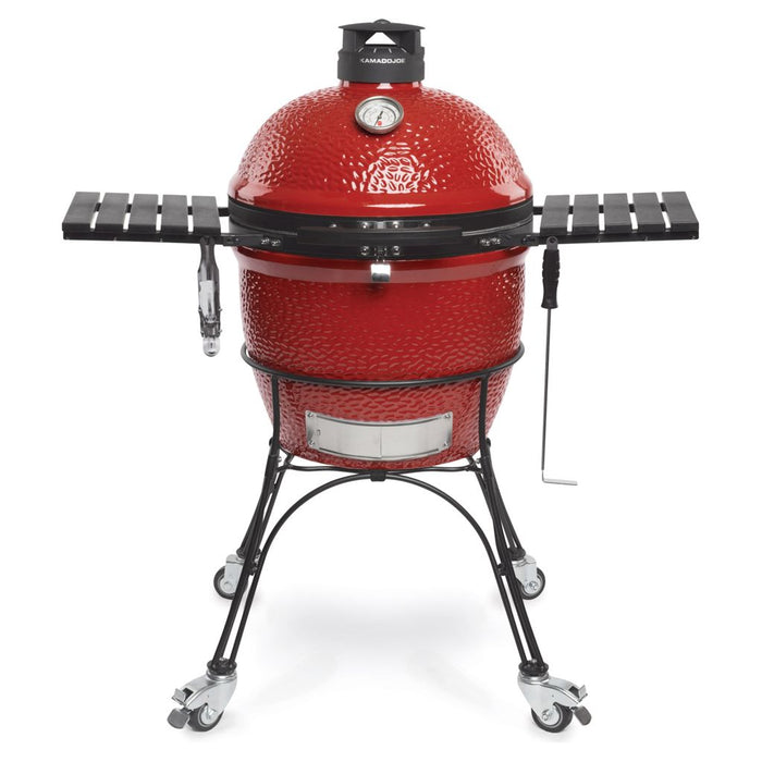 ClassicJoe Red II w/ Cart, Side Shelves, Heat Deflector & Tools w/ KJ-CBH