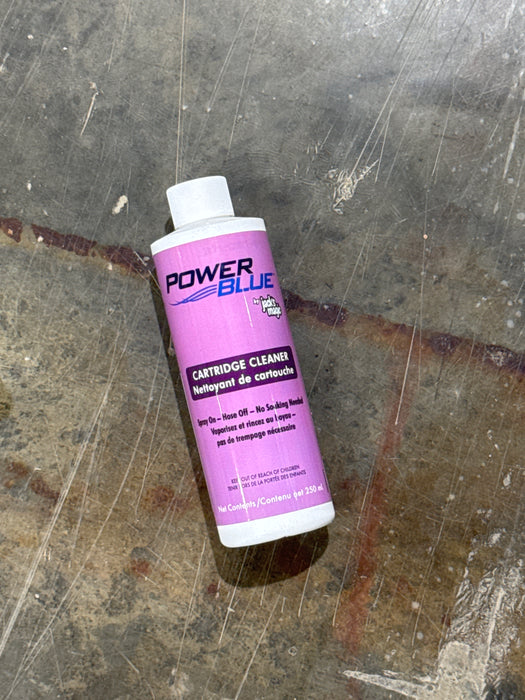 Power Blue - Vaporisateur puissant pour nettoyer les filtres à cartouche