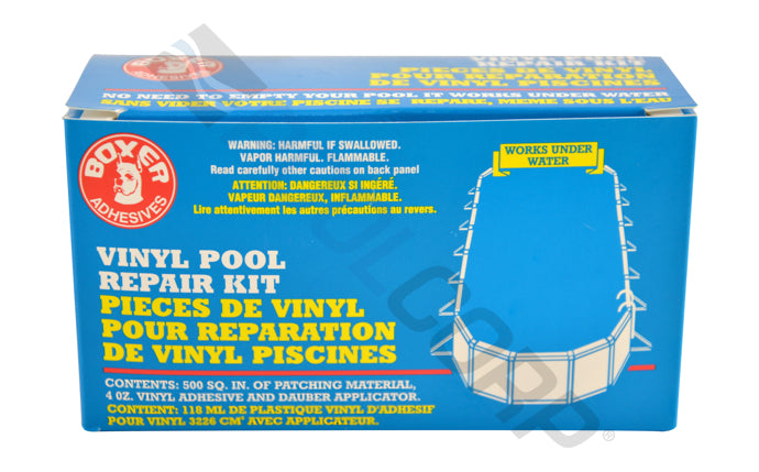 Le kit de réparation pour piscines en vinyle « Boxer Adhesives 110 »