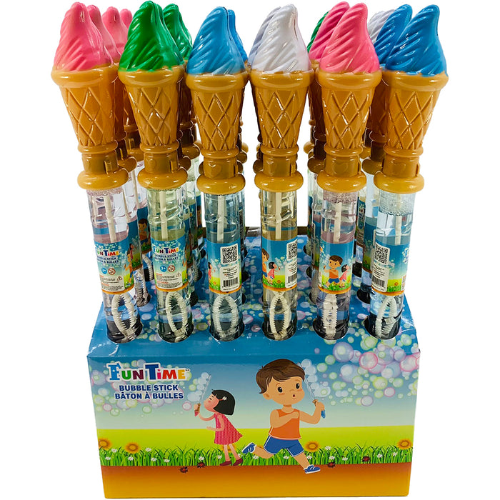 Bâtons à bulles cornets 4 couleurs assorties
