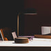 Rechargeable Fokus Anthracite LED lamp with 2700K warm light, perfect for study, work, reading, and relaxing at home.