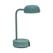 Fokus Smoky Teal LED table lamp by Kooduu: sleek, rechargeable, dimmable lighting with 2700K warm glow, perfect for modern Canadian homes.