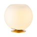 Sphere Brass by Kooduu: chic round-shaped speaker lamp with dimmable light, drinks cooler, and Bluetooth connectivity.