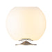 ooduu Sphere Silver: premium speaker lamp with Jacob Jensen design, Bright Sound Technology™, and brass stand for home entertainment.