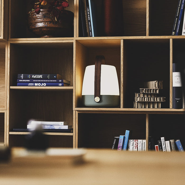 Lite-up Danish-designed LED lamp: dimmable and portable with 4 warm white light settings, perfect for any space or decor.