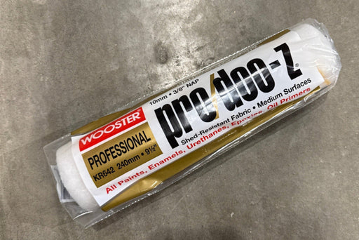 Manchon de recharge Pro/Doo-Z 240 mm x 10 mm pour rouleau de peinture, résistant à la perte de fibres, compatible époxy, caoutchouc et acrylique
