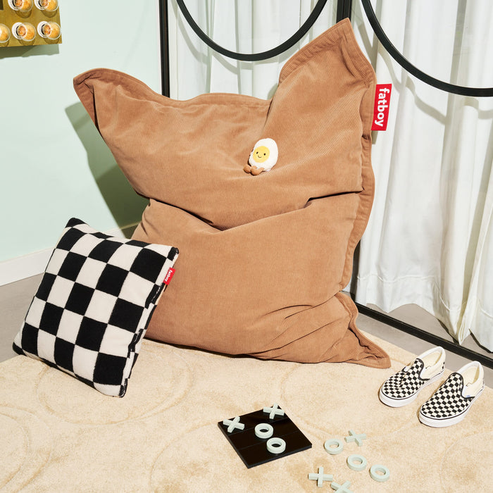 Pouf en velours côtelé slim Pour usage intérieur