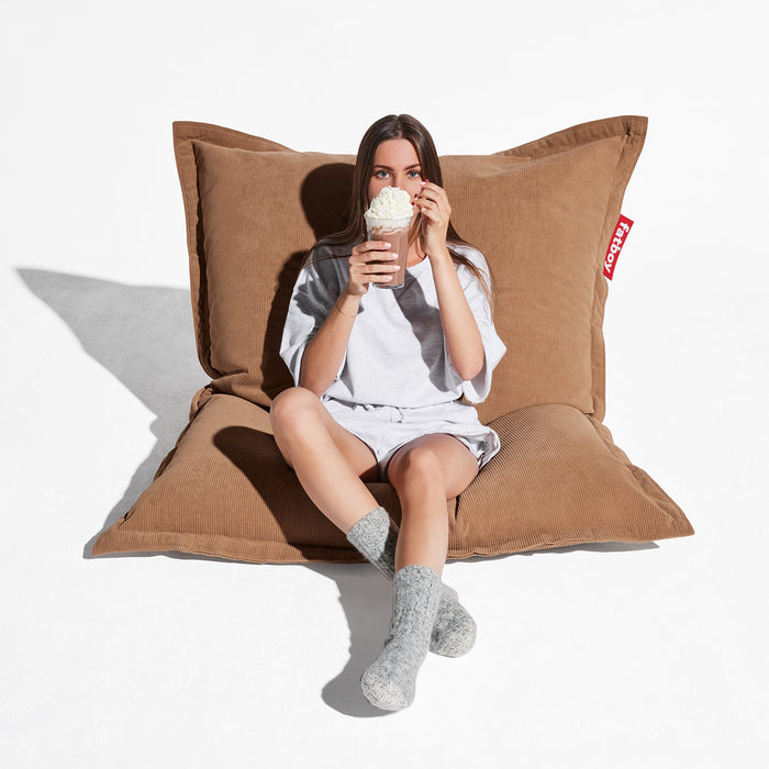 Pouf en velours côtelé slim Pour usage intérieur