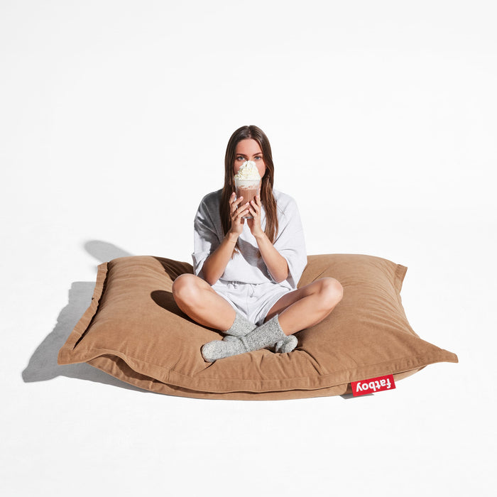 Pouf en velours côtelé slim Pour usage intérieur