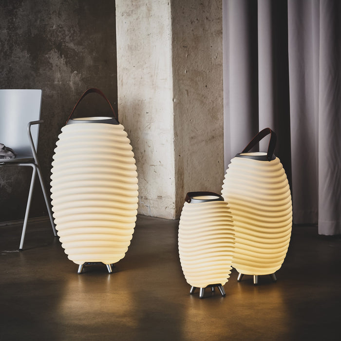 Kooduu Synergy: 3-in-1 LED lamp, Bluetooth speaker, and drinks cooler with dimmable light and True Wireless Stereo sound.