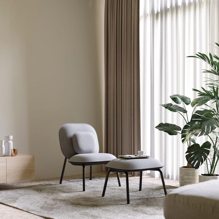 Tasca - Lounge chair & Ottoman, Standard fabric