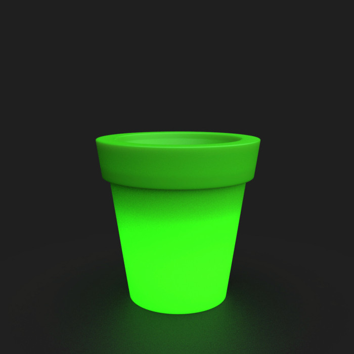 TERA LUX - Very Large Illuminated Pot - Compact Fluorescent
