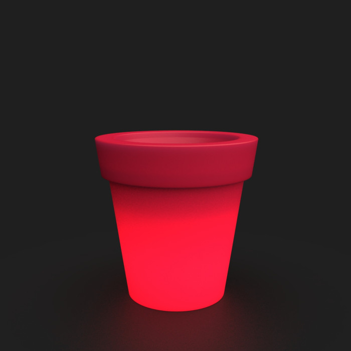 TERA LUX - Very Large Illuminated Pot - Compact Fluorescent