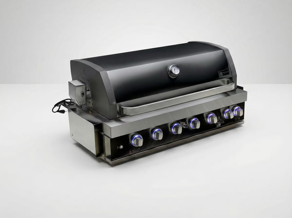 Mont Alpi 44 in Black Stainless Steel Built-In Barbecue