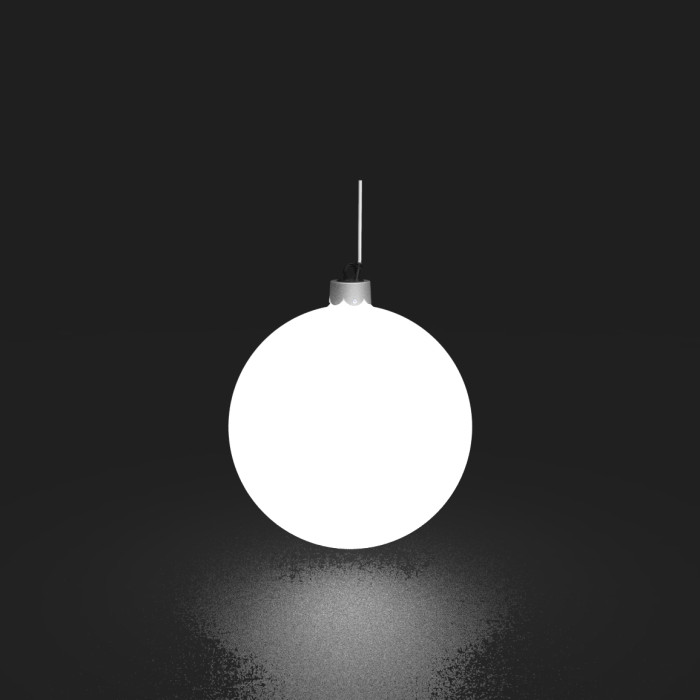 SANTA LUX - Boule de Noël moyen - DEL 16 couleurs