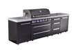 Îlot BBQ Mont Alpi 805 Black Series avec module tiroirs - Piscines & Spas Poséidon