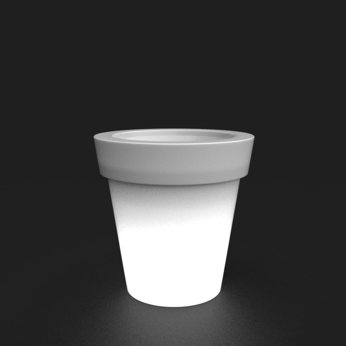 TERA LUX - Very Large Illuminated Pot - Compact Fluorescent