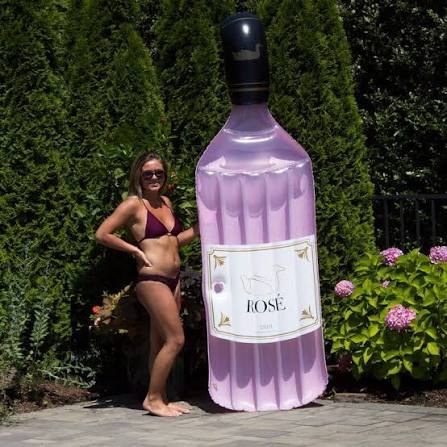 Flotteur bouteille de rosé