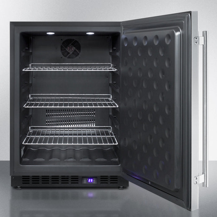 Congélateur stainless 34''x23'', Summit