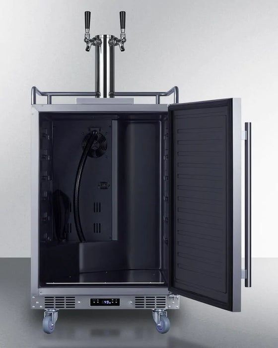 Kegerator à bière extérieur intégré de 24 po de large Summit