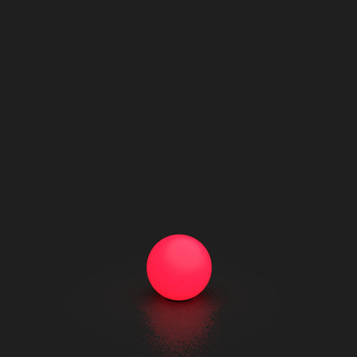 MOON LUX - Sphère suspendue petit - Fluo-compacte - Rouge