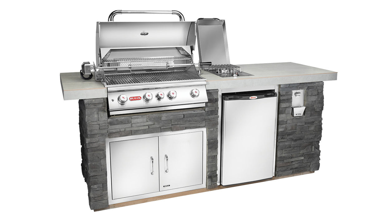 BULL Îlot BBQ extérieur 6' #100 avec BBQ Angus