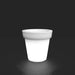 TERA LUX - Small illuminated pot - 16-color LED - White