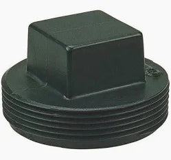Black plastic plug