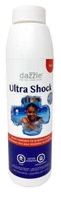 Ultra Shock 475 g pour piscine, traitement-choc rapide à pH neutre pour clarifier et désinfecter l’eau.