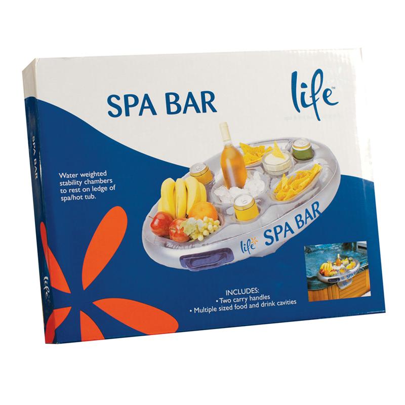 Inflatable spa tray