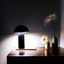 Load image into Gallery viewer, Shitake: Your go-to table lamp with adaptable lampshade, simple touch button control, and up to 20 hours of uninterrupted illumination.
