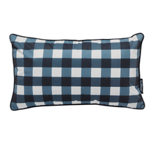 Charger l&#39;image dans la galerie, Outdoor Cushion - 50x30cm gingham black  -  Throw Pillows  by  Basil Bangs
