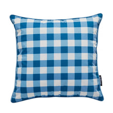 Charger l&#39;image dans la galerie, Outdoor Cushion - 50x50cm gingham mineral  -  Throw Pillows  by  Basil Bangs
