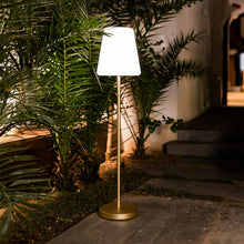 Load image into Gallery viewer, Discover the Lola Slim 180: a sleek, durable LED floor lamp, creating a warm, inviting ambiance in any indoor or outdoor area.
