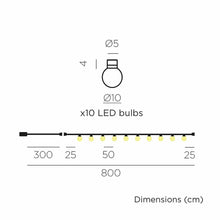 Load image into Gallery viewer, Newgarden&#39;s Bruna Garland: versatile, durable, and stylish with integrated LEDs. Adds a unique touch to events, homes, businesses, and outdoors.
