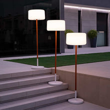 Load image into Gallery viewer, Newgarden&#39;s Chloe Plant: An elegant floor lamp with a unique blend of wood and polyethylene. Customizable for any space.
