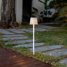 Load image into Gallery viewer, Revolutionize your garden with Greta: a 5-in-1 solar lamp made from recycled materials. A sustainable choice.
