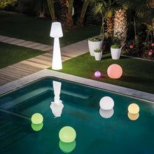 Load image into Gallery viewer, Experience the charm of Lola 165 by Newgarden, a weather-resistant floor luminaire for vibrant indoor and outdoor illumination.
