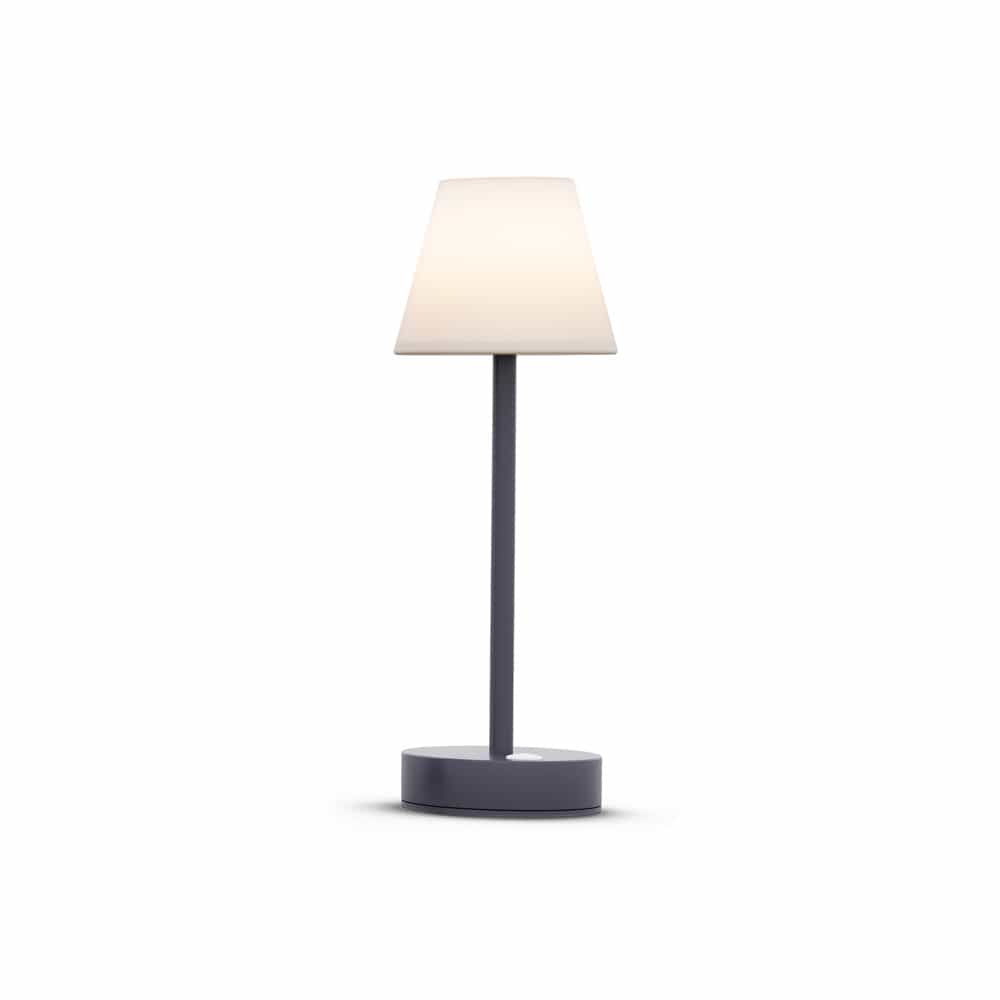 Add a vibrant touch with Lola Slim 30, Newgarden's top-selling table lamp, available in numerous colors.