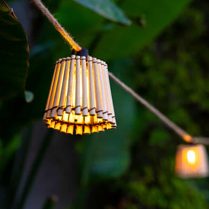 The Okinawa Hang, a wireless pendant lamp, offers harmonious, powerful outdoor lighting with a 900 lumen rechargeable bulb.