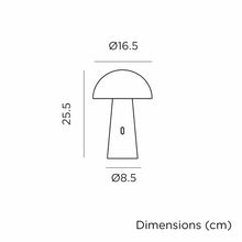 Load image into Gallery viewer, Experience Shitake by Newgarden. A wireless lamp that adjusts to your needs and lasts up to 20 hours.
